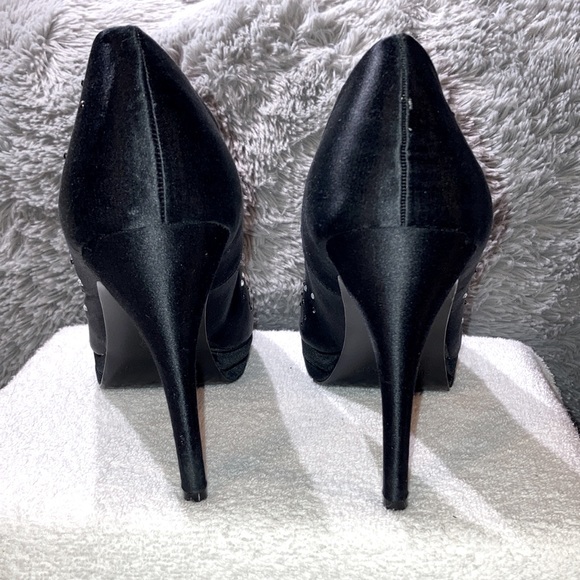 White House Black Market Matilda Sparkle Heels Size 9.5 - Picture 7 of 13